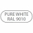pure white ral9010