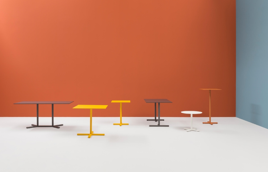 Pied de table colonne Bold Pedrali 4757 et 4758 et 4759 fonte couleur 
