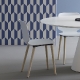 Pied de mange debout Ikon Pio e Tito Toso Pedrali design conique table polypro