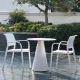 Pied de mange debout Ikon Pio e Tito Toso Pedrali design conique table polypro