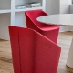 Pied de mange debout Ikon Pio e Tito Toso Pedrali design conique table polypro