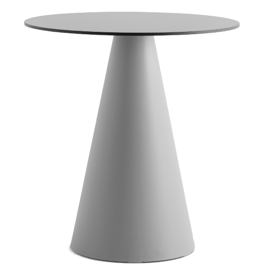 Pied de mange debout Ikon Pio e Tito Toso Pedrali design conique table polypro