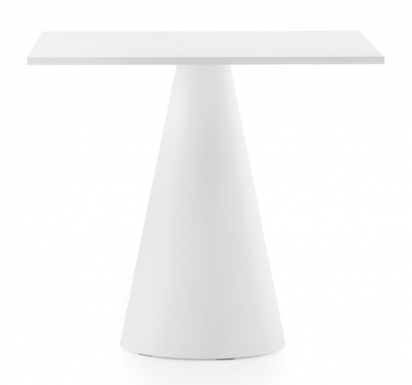 Pied de mange debout Ikon Pio e Tito Toso Pedrali design conique table polypro