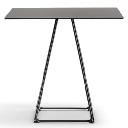 Pied de table colonne Lunar Pio e Tito Toso Pedrali acier