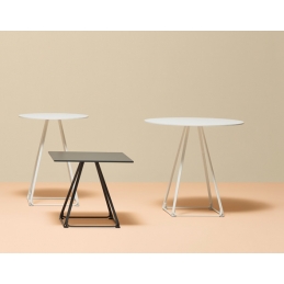 Pied de table basse Lunar Pedrali acier laqué 
