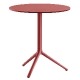Pied de table Elliot 5475 5470 Patrick Jouin Pedrali hotel café bar 5470 5475 aluminium rabat plateau design 3 ou 4 branches si