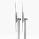 Pied de table Elliot 5475 5470 Patrick Jouin Pedrali hotel café bar 5470 5475 aluminium rabat plateau design 3 ou 4 branches si