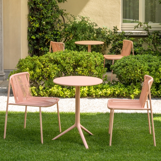 Pied de table Elliot 5475 5470 Patrick Jouin Pedrali hotel café bar 5470 5475 aluminium rabat plateau design 3 ou 4 branches si