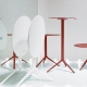 Pied de table Elliot 5475 5470 Patrick Jouin Pedrali hotel café bar 5470 5475 aluminium rabat plateau design 3 ou 4 branches si