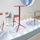 Pied de table Elliot 5475 5470 Patrick Jouin Pedrali hotel café bar 5470 5475 aluminium rabat plateau design 3 ou 4 branches si