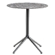 Pied de table Elliot 5475 5470 Patrick Jouin Pedrali hotel café bar 5470 5475 aluminium rabat plateau design 3 ou 4 branches si