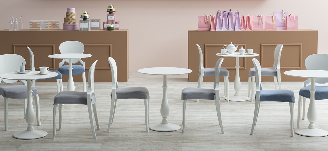 Plateau de table Compact tout blanc Pedrali 