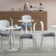 Plateau de table Compact tout blanc Pedrali 
