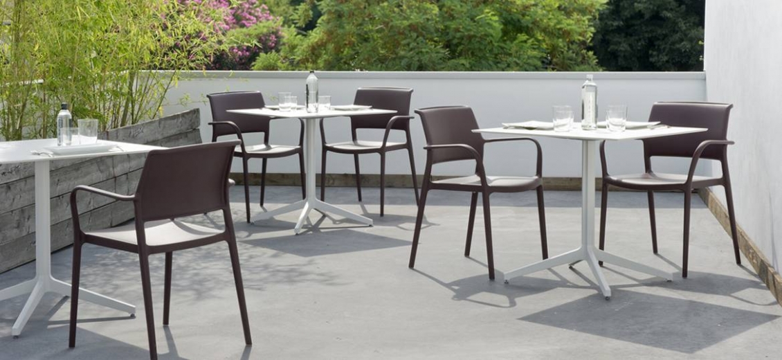 Plateau de table Compact tout blanc Pedrali 