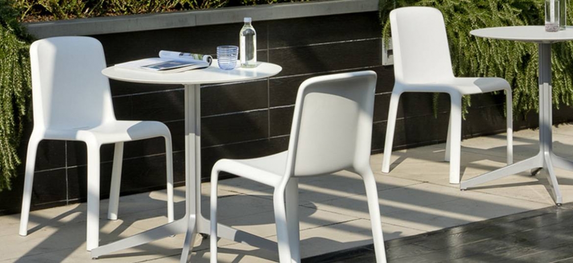 Plateau de table Compact tout blanc Pedrali 