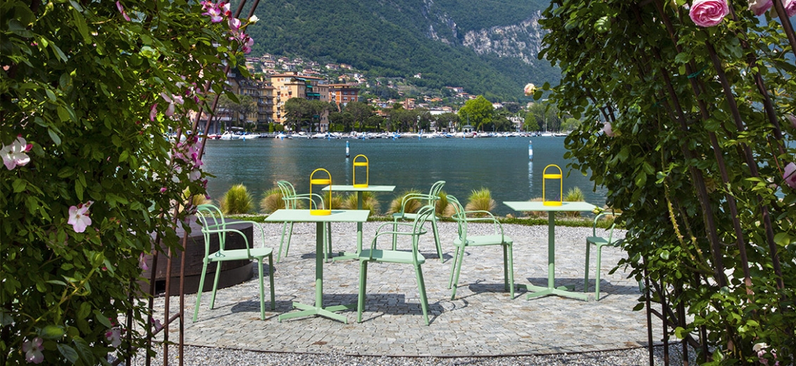 Plateau de table Metal acier laqué Pedrali