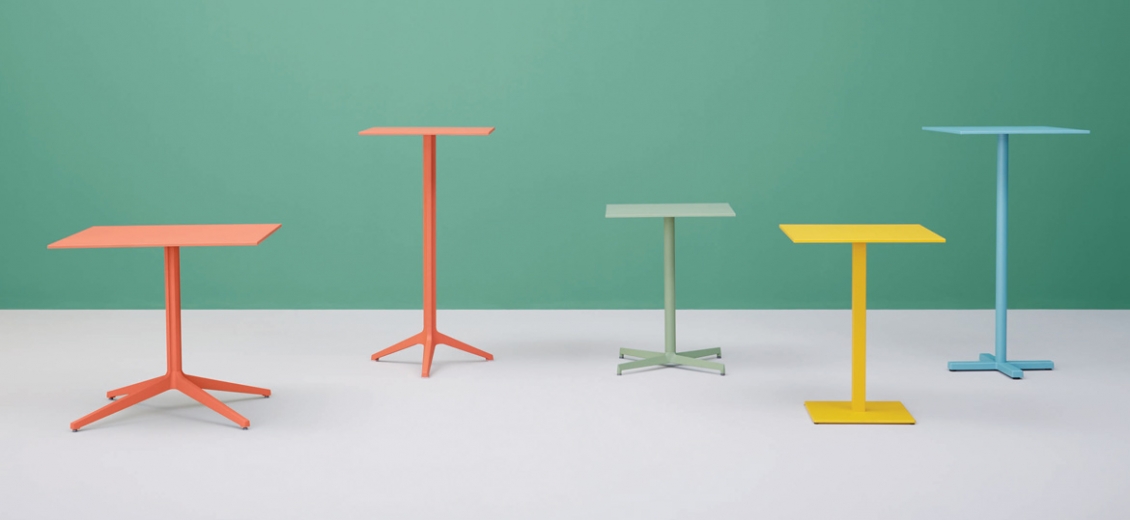 Plateau de table Metal acier laqué Pedrali