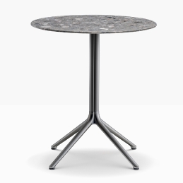 Plateau de table Marbre composé Pedrali droit plat biseauté 