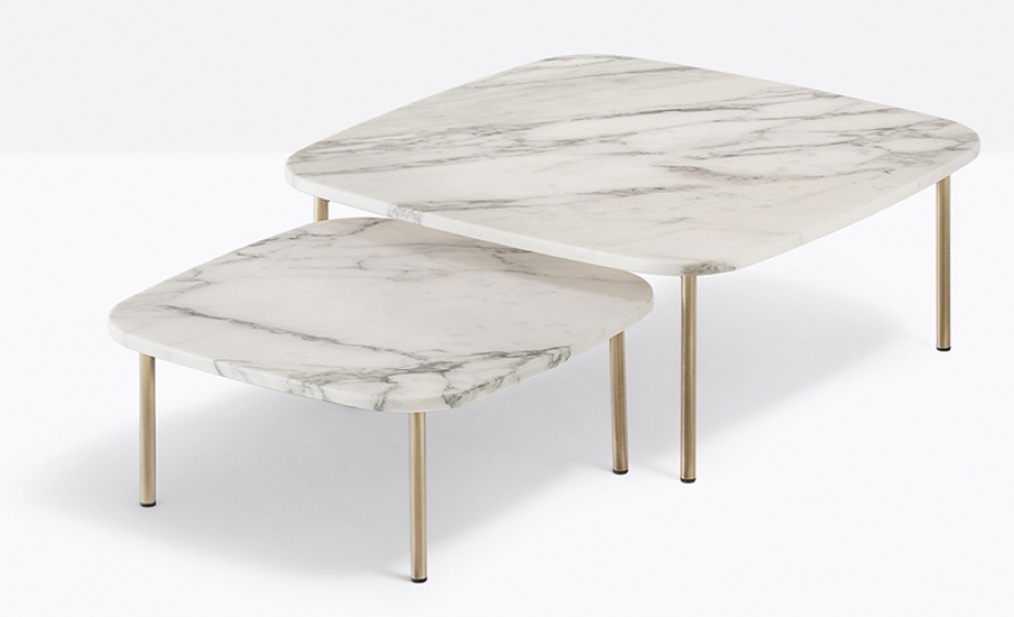 Table basse Buddy Busetti Garuti Redaelli Pedrali acier 