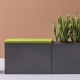 bac pot vase Kado Pedrali tabouret séparateur d'espace polyvalent