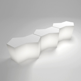 Comptoir de bar Iceberg Claudio Dondoli Marco Pocci Pedrali mobilier