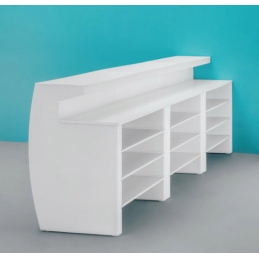 Comptoir de bar Igloo Pedrali mobilier lumineux transparent plastique 