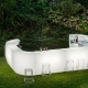 Comptoir lumineux de bar Igloo corner ou console Pedrali lumineux eclairage