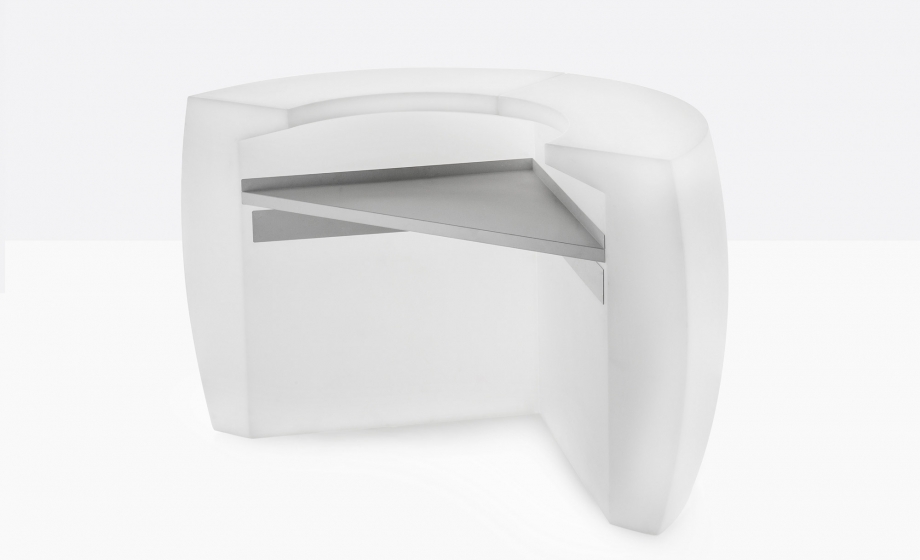 Comptoir lumineux de bar Igloo corner ou console Pedrali lumineux eclairage