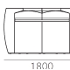 Comptoir lumineux de bar Igloo corner ou console Pedrali lumineux eclairage