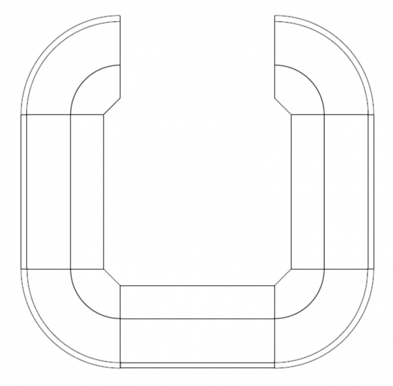 Comptoir lumineux de bar Igloo corner ou console Pedrali lumineux eclairage