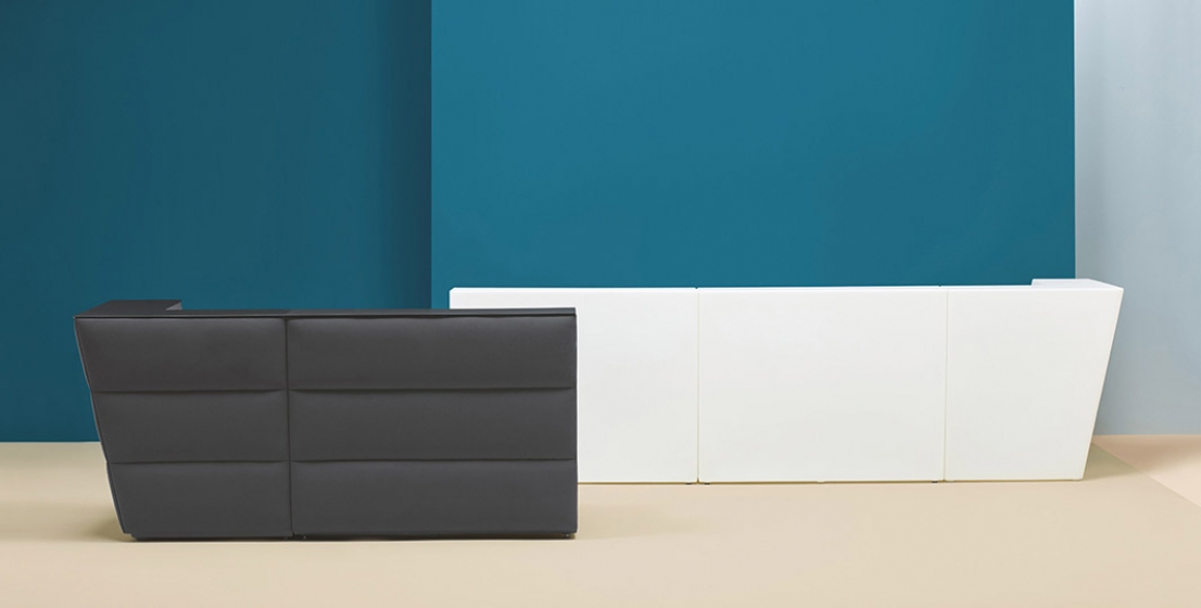 Comptoir de bar angle Oblique Pedrali éclairage lumineux design 
