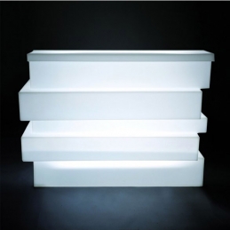 Comptoir de bar Tetris Pedrali éclairage LED lumineux design module 