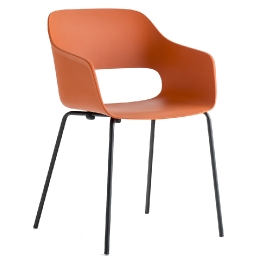 Fauteuil Babila Odo Fioravanti Pedrali polypropylène acier chromé