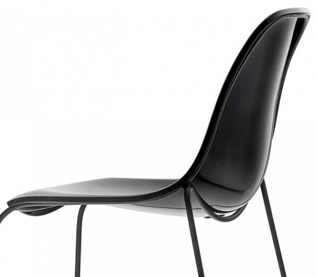 Chaise Day Dream Claudio Dondoli Marco Pocci Pedrali acier chromé