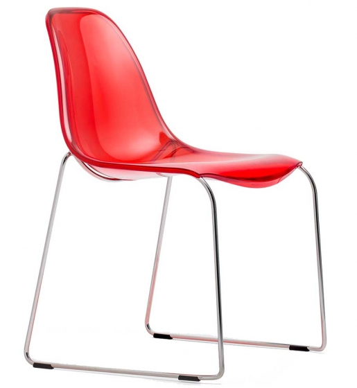 Chaise Day Dream Claudio Dondoli Marco Pocci Pedrali acier chromé