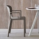 Chaise Dome Odo Fioravanti Pedrali polypropylène beige gris noir