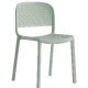 Chaise Dome perforé Odo Fioravanti Pedrali polypropylène beige gris