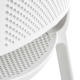 Chaise Dome perforé Odo Fioravanti Pedrali polypropylène beige gris
