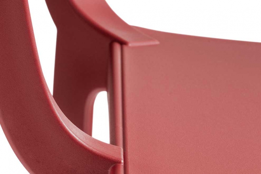 Fauteuil Bridge Dome Odo Fioravanti Pedrali polypropylène beige gris