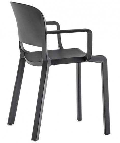 Fauteuil Bridge Dome Odo Fioravanti Pedrali polypropylène beige gris