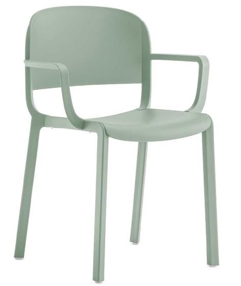 Fauteuil Bridge Dome Odo Fioravanti Pedrali polypropylène beige gris