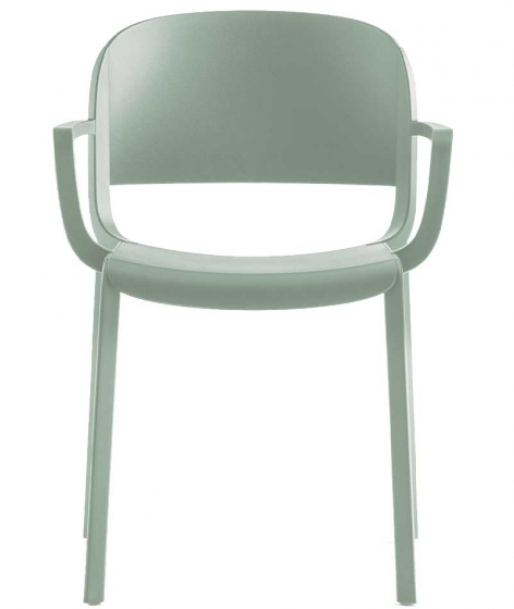Fauteuil Bridge Dome Odo Fioravanti Pedrali polypropylène beige gris