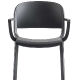 Fauteuil Bridge Dome Odo Fioravanti Pedrali polypropylène beige gris