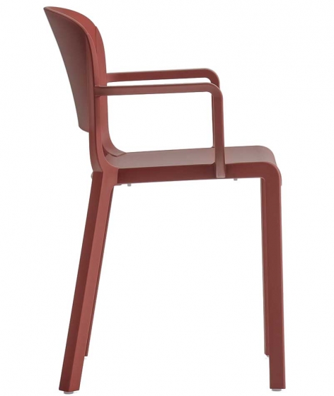 Fauteuil Bridge Dome Odo Fioravanti Pedrali polypropylène beige gris