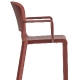 Fauteuil Bridge Dome Odo Fioravanti Pedrali polypropylène beige gris