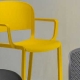 Fauteuil Bridge Dome Odo Fioravanti Pedrali polypropylène beige gris