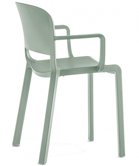 Fauteuil Bridge Dome Odo Fioravanti Pedrali polypropylène beige gris