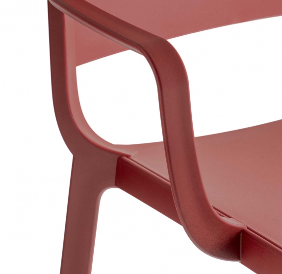 Fauteuil Bridge Dome Odo Fioravanti Pedrali polypropylène beige gris
