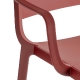 Fauteuil Bridge Dome Odo Fioravanti Pedrali polypropylène beige gris