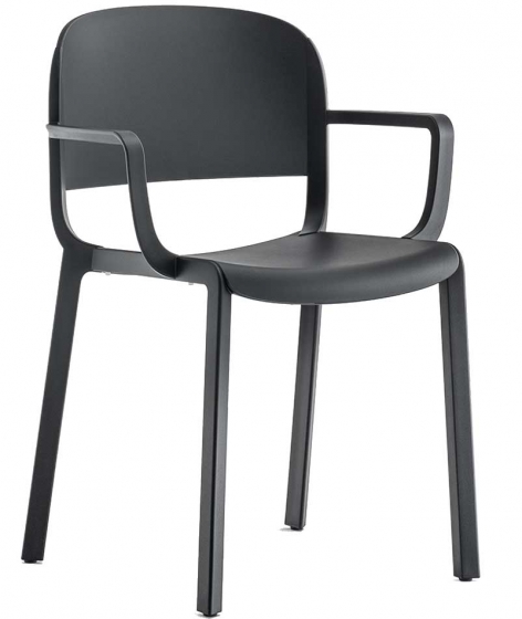 Fauteuil Bridge Dome Odo Fioravanti Pedrali polypropylène beige gris